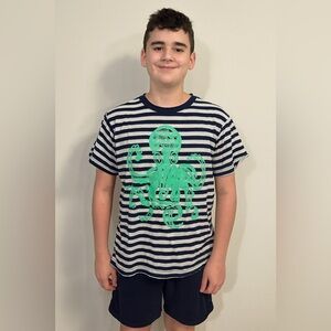 Crazy 8 Blue and Green Short Sleeve Tee